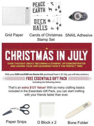 christmas in July promotional pack